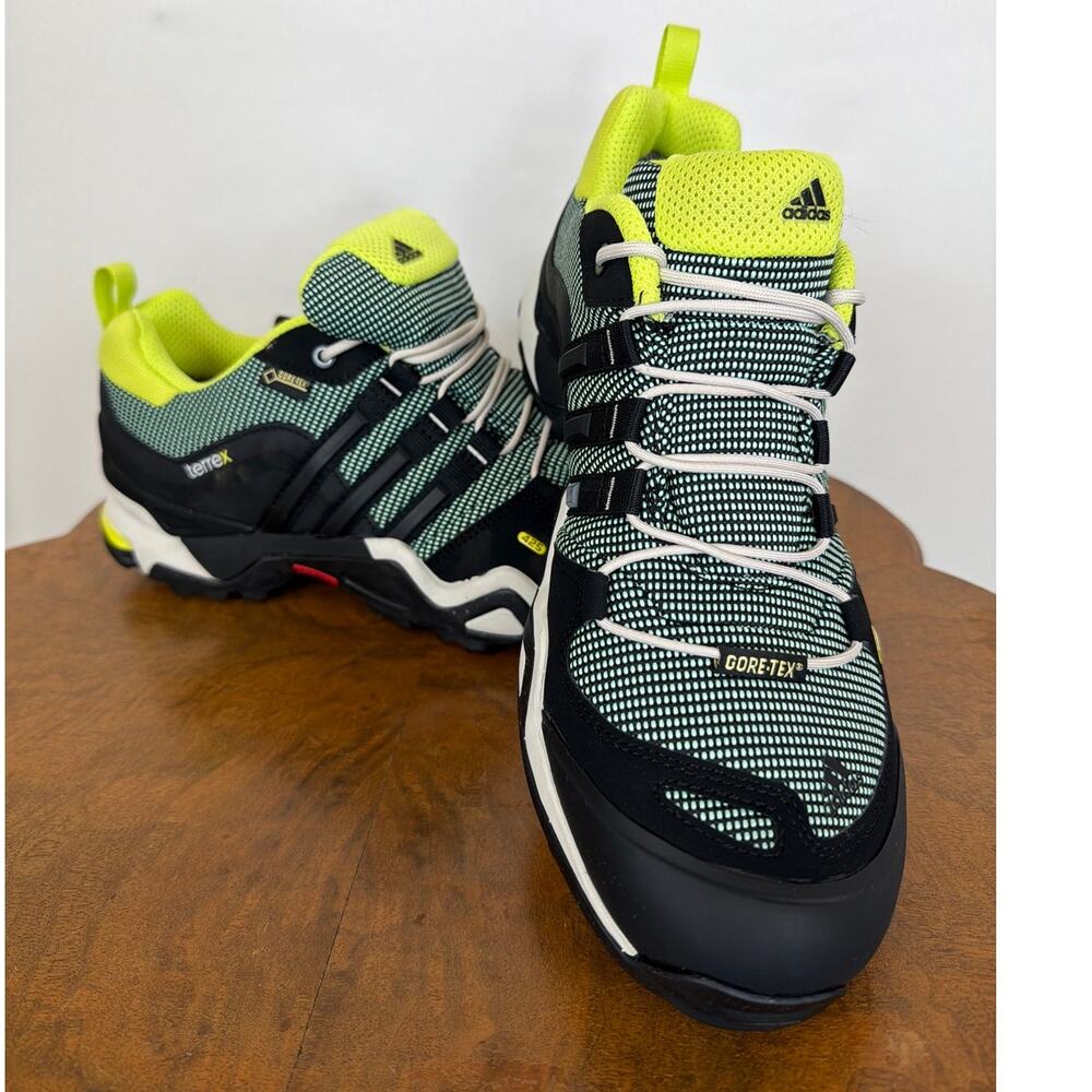 NIB Adidas Terrex Fast X GTX Green Black Waterproof Sneakers Box 10.5